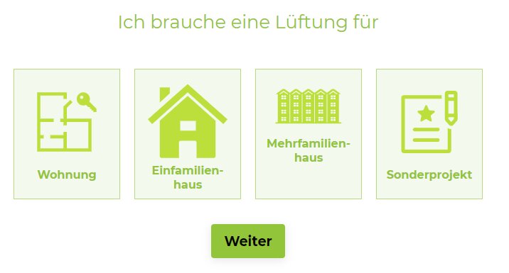 Starten Sie die Planungsanfrage