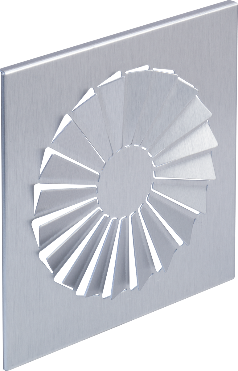 Drall-Auslassblende (Flat-Design) Edelstahloptik - Viessmann