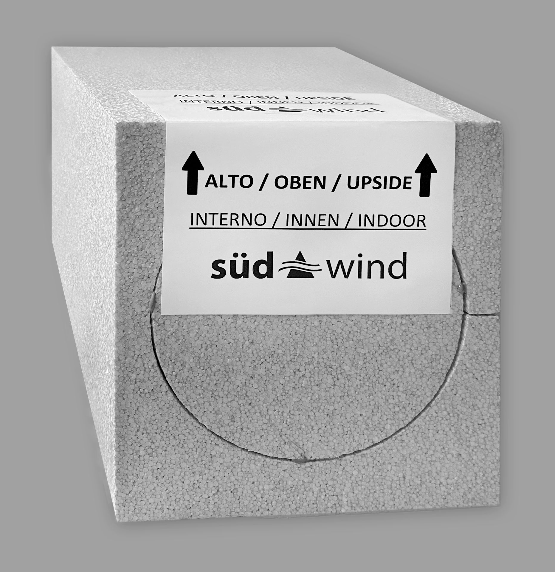 Wandeinbaugehäuse aus EPS für Ambientika eco - solo+ - Advanced+ - wireless+