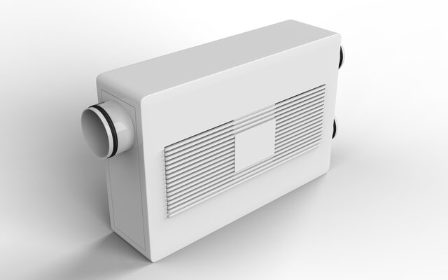 Perspektive Pax Hauptmodul Schalldämmlüfter mit Wärmerückgewinnung von Inventer