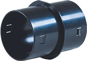 Pluggit Verbindungsnippel Kunststoff PluggFlex PKR75 in der Betondecke - UA75