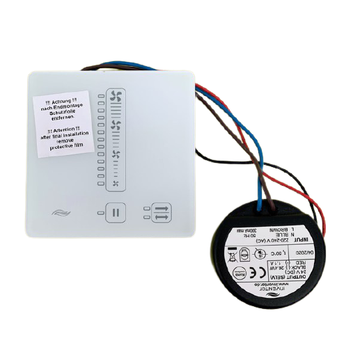 Lüftungssteuerung sMove s4 mit Netzteil Unterputz von Inventer