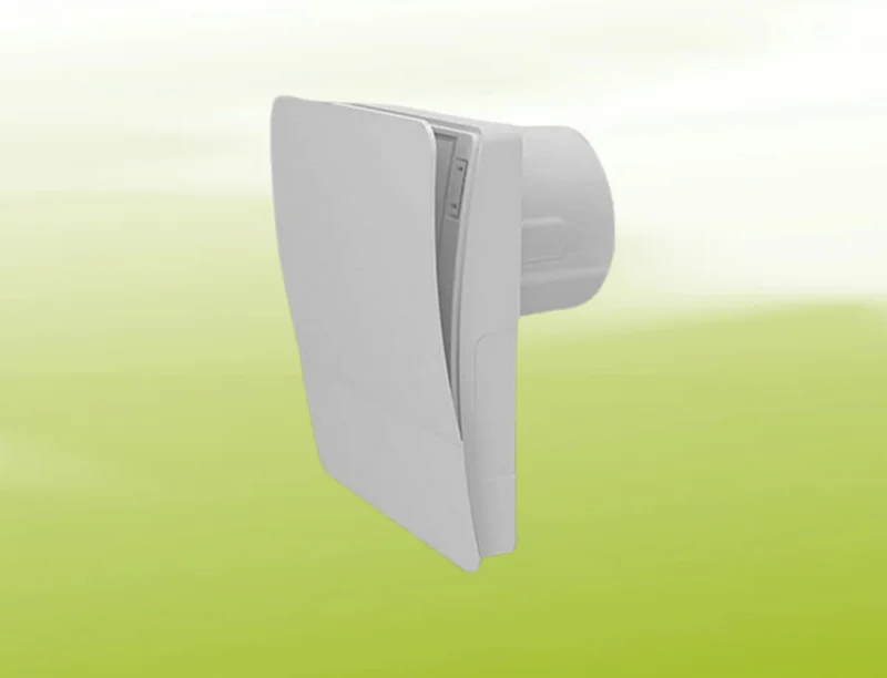 Ambientika Abluftventilator Easy mit Rohr und Metallaußenhaube (100 mm) - Südwind