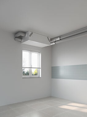 Einbau in der Decke des x-well F170 von Kermi