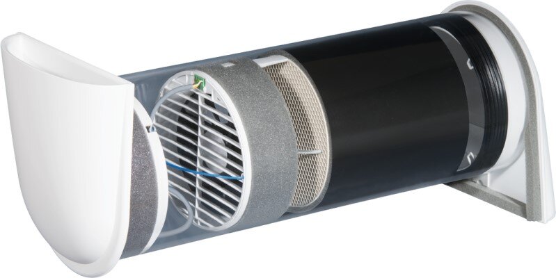 Produktbild mit Hülse Lüftungsgerät Vitovent 100-D von Viessmann