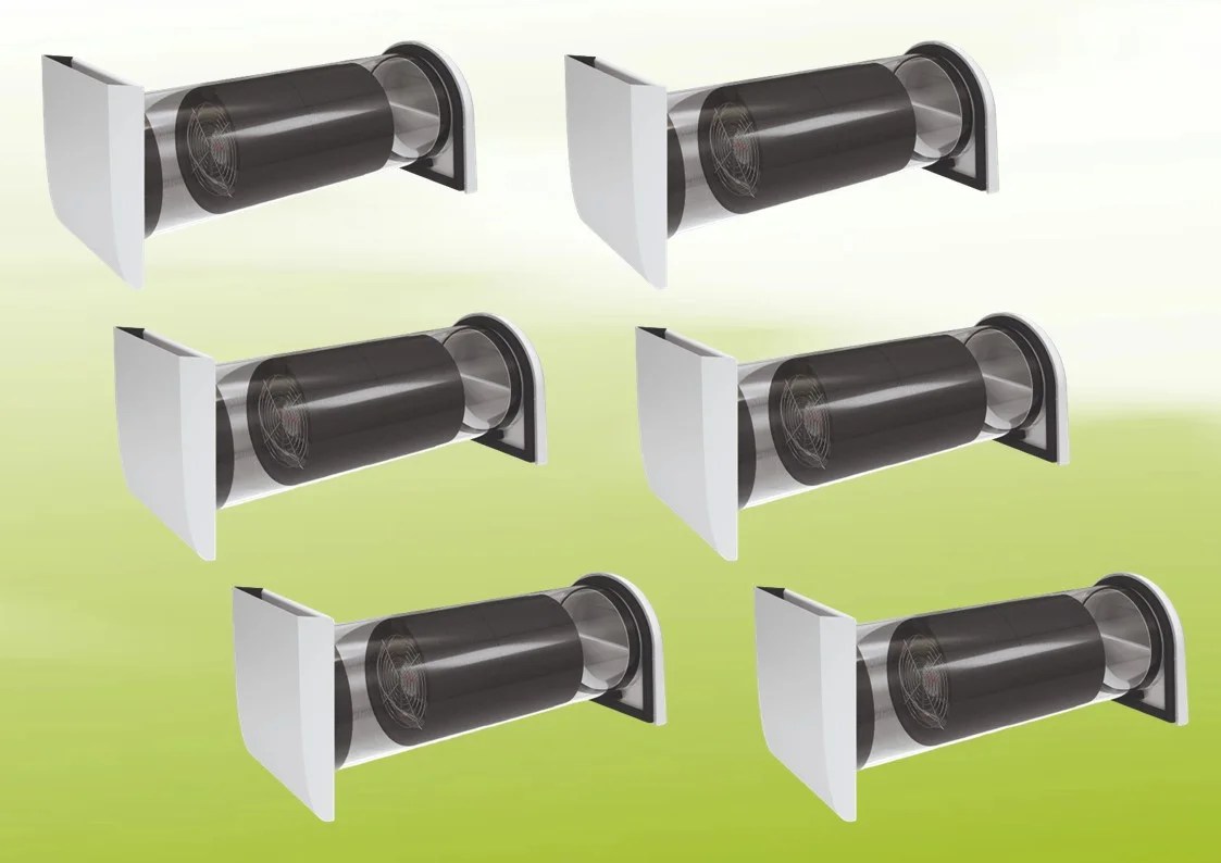 6x Viessmann Vitovent 050-D Typ H20E A43 ohne Bedienteil - Edelstahl - Z025294