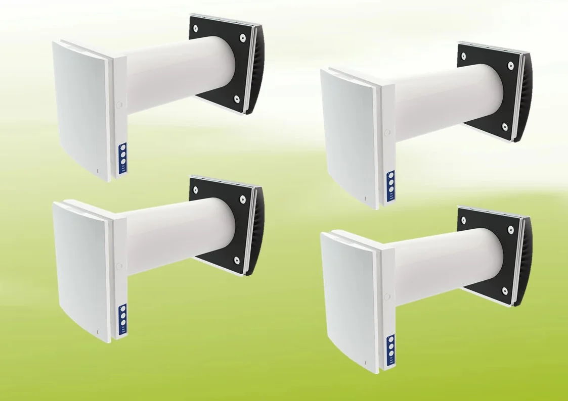 4x Blauberg Vento Expert DUO A30-1 S10 Pro Lüftungsset