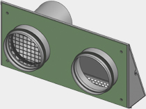 Viessmann Kombi-Außenwanddurchführung C325  7377390