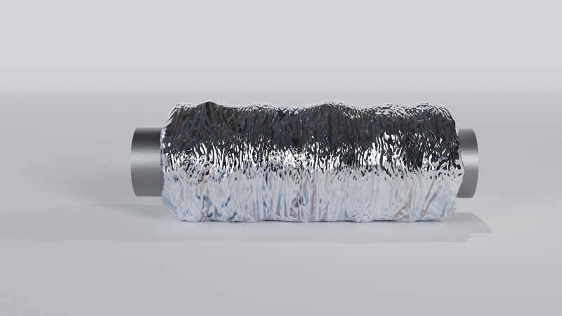 Schalldämpfer flexibel D100x380-500 PAX